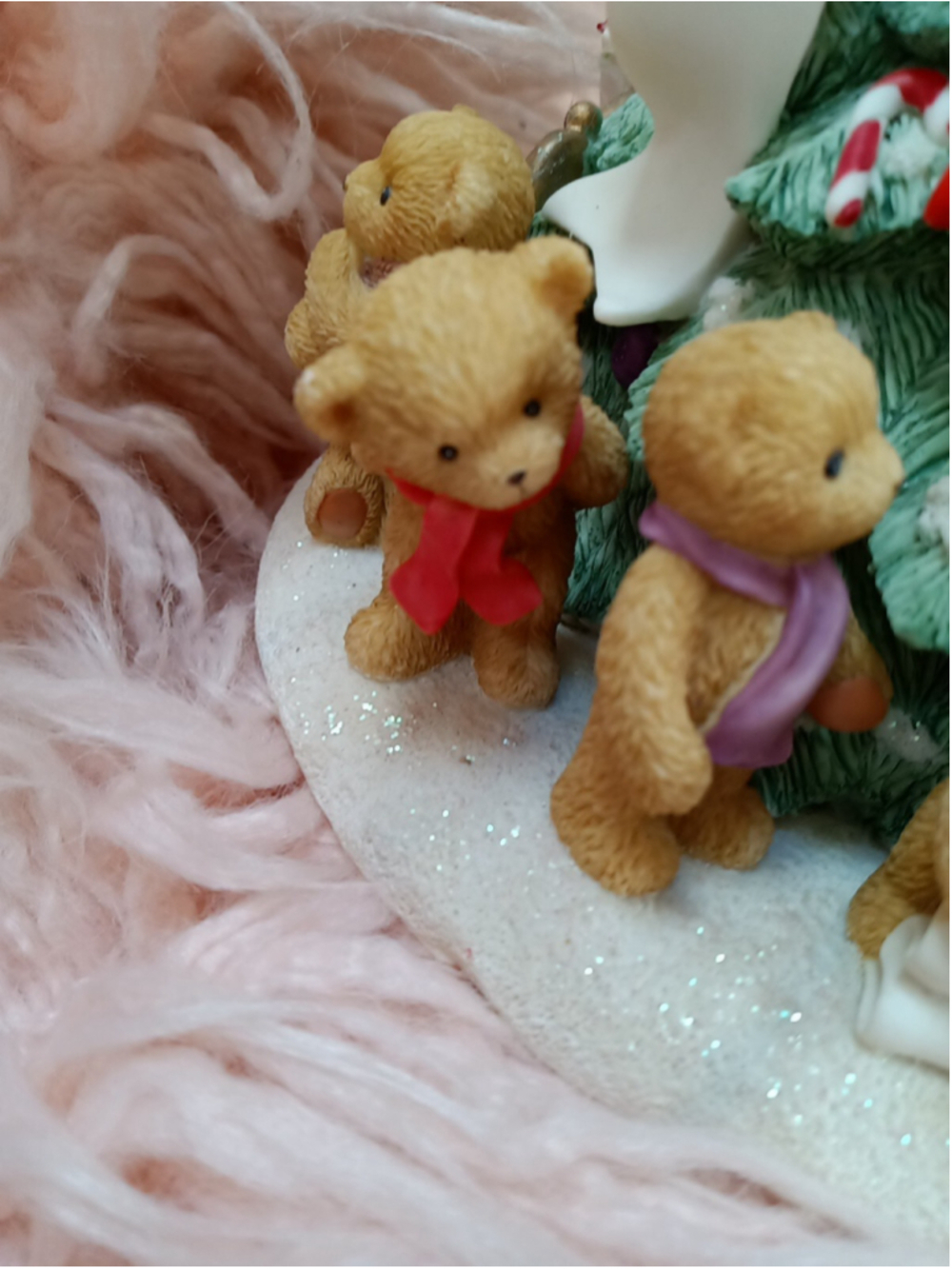 Cherished Teddies Lighted Christmas Tree Plays Tune We Wish You Merry Christmas - Picture 5 of 16